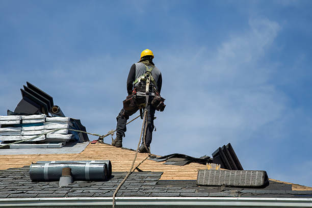 Professional Roofing technician working in Olanta, PA